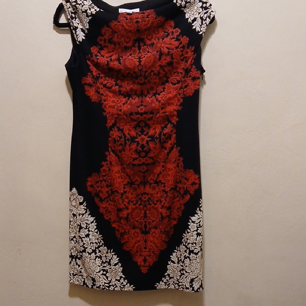 London Times Black and Red Mini Dress